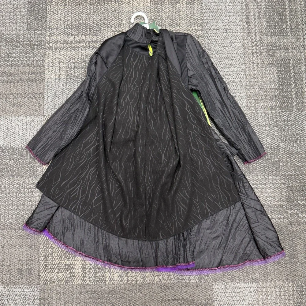 Witch costume set Wicked Elphaba Kids 4-6 Black 3-Piece Outfit dress hat cape